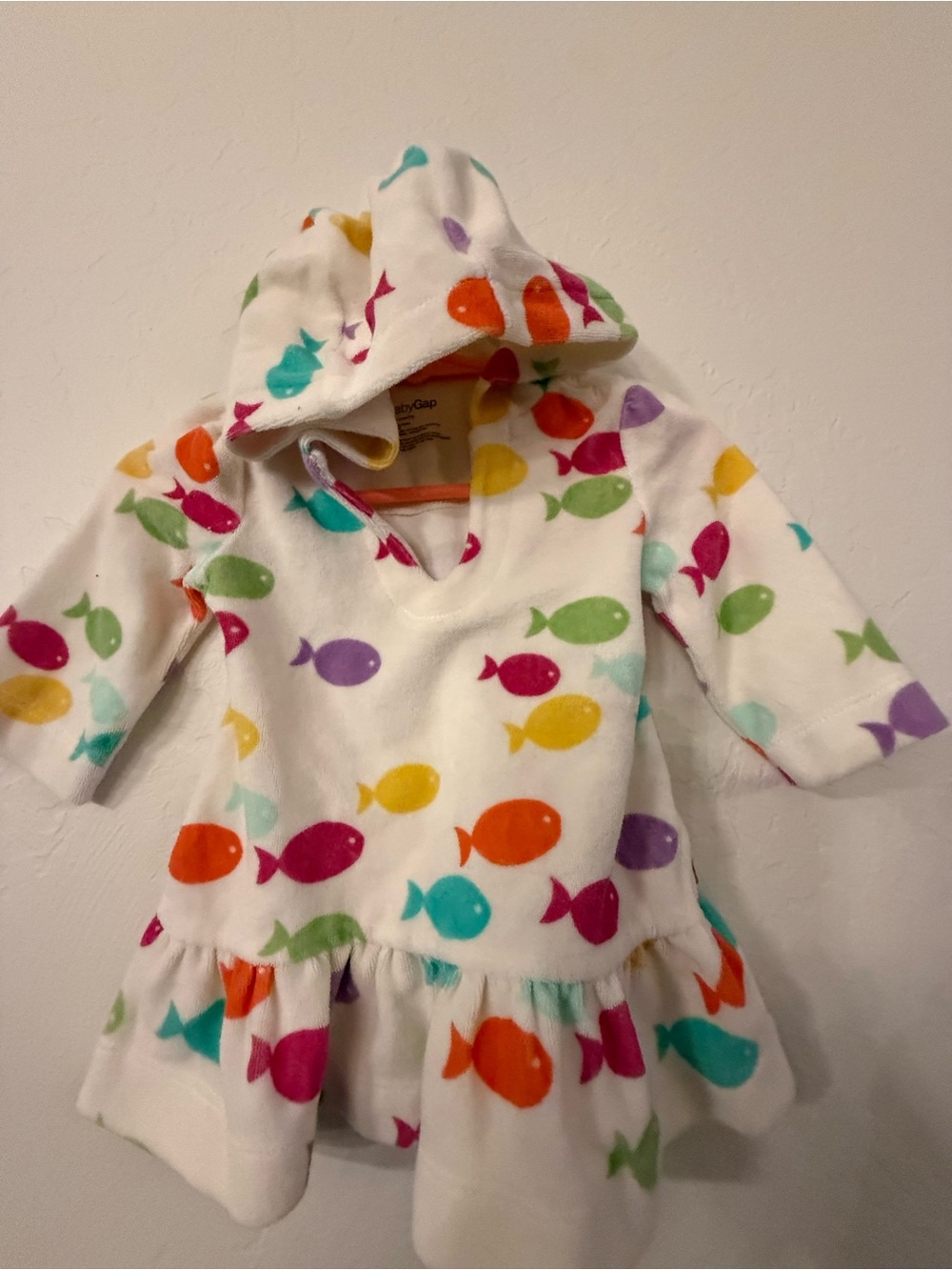 GAP Baby White Infant Hooded Top